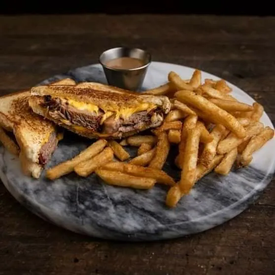 Grown Up Grilled Cheese with a Side of Fries